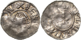 Sachsen, Herzogtum
Bernhard I. 973-1011 Denar Kopf mit Diadem nach links, BERNHARVS DVX / Ein kleines Kreuz in einem Kreis HVDMNEDINAMEN Kilger Lün? ...