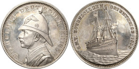 Brandenburg-Preußen
Wilhelm II. 1888-1918 Silbermedaille 1898 (unsigniert) Orientreise Wilhelms II. mit der "Hohenzollern". Brustbild nach links / Sc...