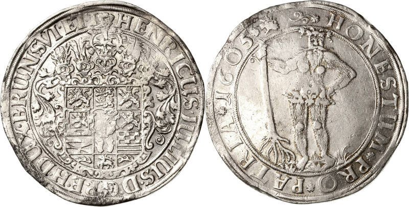 Braunschweig-Wolfenbüttel
Heinrich Julius 1589-1613 Taler 1605, Zellerfeld Wild...