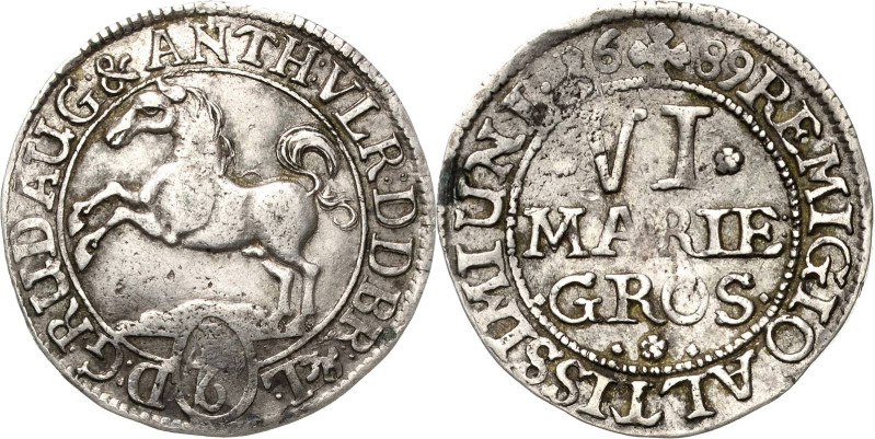 Braunschweig-Wolfenbüttel
Rudolf August und Anton Ulrich 1685-1704 6 Mariengros...