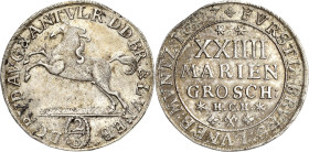 Braunschweig-Wolfenbüttel
Rudolf August und Anton Ulrich 1685-1704 2/3 Taler 1697, HCH-Braunschweig Welter 2082 Davenport 332 Feine Kratzer, fast vor...