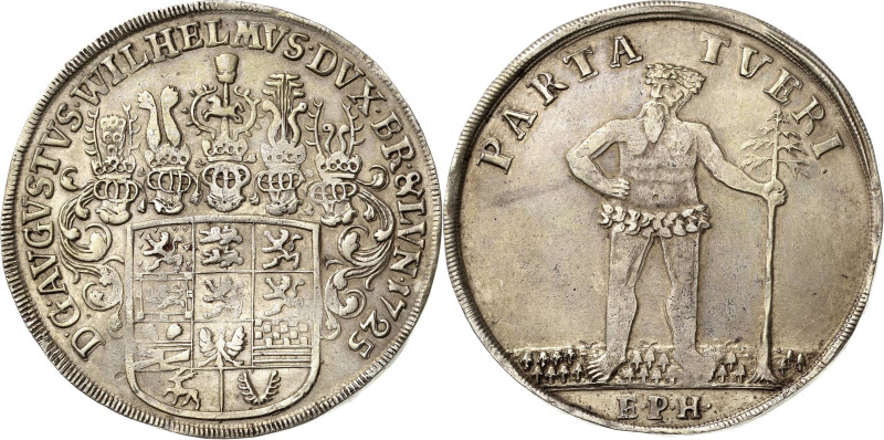 Braunschweig-Wolfenbüttel
August Wilhelm 1714-1731 Taler 1725, EPH-Zellerfeld W...