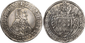 Braunschweig-Lüneburg-Celle
Friedrich von Celle 1636-1648 Taler 1641, LW-Clausthal Spruchtaler Welter 1414 Davenport 6494 Scharf ausgeprägtes und att...