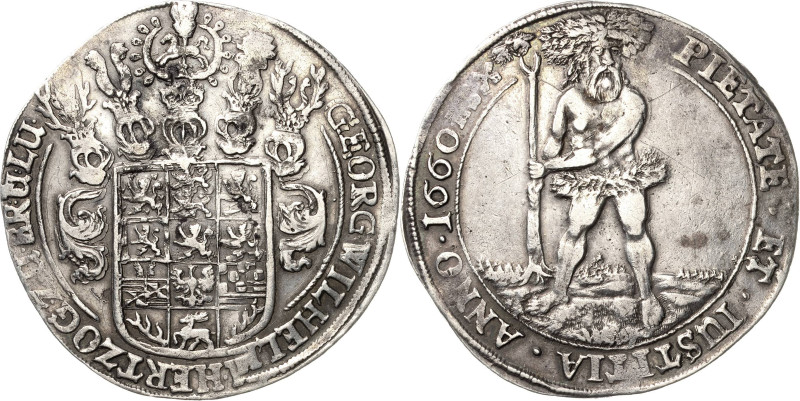Braunschweig-Calenberg-Hannover
Georg Wilhelm 1648-1665 Taler 1660, HS-Zellerfe...