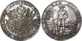 Braunschweig-Calenberg-Hannover
Ernst August 1679-1698, seit 1662 Bischof von Osnabrück Löser zu 1 1/4 Talern 1680, RB-Zellerfeld Ausbeute der Harzer...