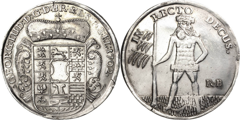 Braunschweig-Calenberg-Hannover
Georg Ludwig 1698-1727 Taler 1702, RB-Zellerfel...