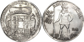 Braunschweig-Calenberg-Hannover
Georg Ludwig 1698-1727 Taler 1702, RB-Zellerfeld Wilder Mann. IN RECTO DECUS (= In Rechtschaffenheit liegt die Zier) ...