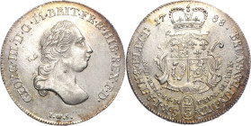 Braunschweig-Calenberg-Hannover
Georg III. 1760-1820 2/3 Taler 1788, IWS-Clausthal Feinsilber. Brustbild Welter 2808 Smith 227 Attraktives Exemplar. ...
