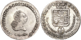 Braunschweig-Calenberg-Hannover
Georg III. 1760-1820 1/3 Taler 1804, G.F.M.-Clausthal Welter 2825 Fast Stempelglanz/Stempelglanz