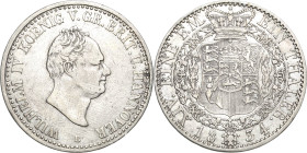 Braunschweig-Calenberg-Hannover
Wilhelm IV. 1830-1837 Taler 1834, B-Hannover AKS 62 Jaeger 49 Davenport 662 Kahnt 219 Smith 346 Sehr schön