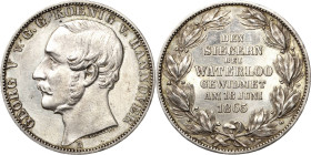 Braunschweig-Calenberg-Hannover
Georg V. 1851-1866 Taler 1865, B-Hannover Waterloo AKS 160 Jaeger 98 Kahnt 240 Davenport 684 Kl. Kratzer, fast vorzüg...