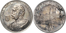 Chemnitz
 Silbermedaille 1900 (Glaser & Sohn) IX. Deutsches Bundeskegelfest. Uniformiertes Brustbild des Königs Albert nach links, davor sächsisches ...