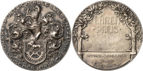 Chemnitz
 Versilberte Bronzemedaille o.J. (Oertel) Ehrenpreis des Kynologischen Klub's Chemnitz. Behelmtes Vereinswappen / 2 Zeilen Schrift zwischen ...