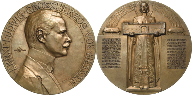 Darmstadt
 Bronzemedaille 1901 (Rudolf Bosselt) Dank der Künstlerkolonie Darmst...