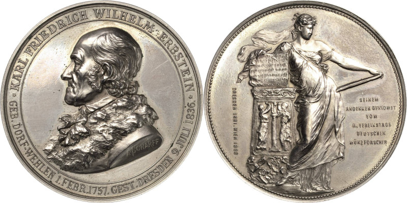 Dresden
 Nickelmedaille 1883 (A. Scharff) Karl Friedrich Wilhelm Erbstein (1757...