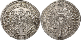 Nürnberg
 Guldiner (60 Kreuzer) 1624, 3 Ähren-Hans Putzer Mit Titel Ferdinand II. Zwei Wappen in verzierten Kartuschen, darüber Engelskopf, Jahreszah...