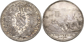 Nürnberg
 Taler 1733, N-Nürnberg Stückschießen auf der Haller Wiese 1733. Stempel von Peter Paul Werner, Münzmeister Paul Gottlieb Nürnberger. Stadtw...