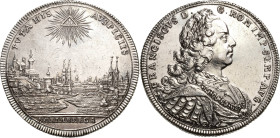 Nürnberg
 Taler 1745. Stadtansicht. Mit Titel und Porträt Franz I. TVTA HIS AVSPICIIS (= Sicher unter seinem Schutz) Kellner 273 Slg. Erlanger 703 Da...