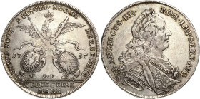 Nürnberg
 Taler 1757, MF-Mann/Förster Im Armabschnitt Loos. Mit Titel und Porträt Franz I Kellner 338 Slg. Erlanger 706 Davenport 2485 Sehr schön-vor...