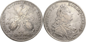 Nürnberg
 Taler 1757, MF-Mann/Förster Im Armabschnitt Loos. Mit Titel und Porträt Franz I Kellner 338 Slg. Erlanger 706 Davenport 2485 Fast sehr schö...