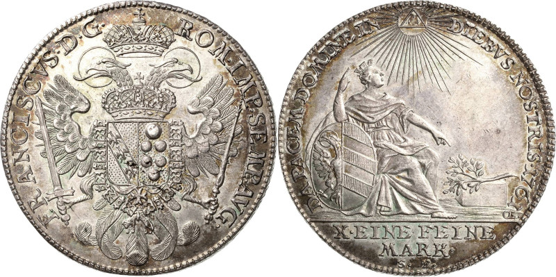 Nürnberg
 Taler 1761, SF-Scholz/Förster Stempel von J. L. Oexlein. Mit Titel Fr...
