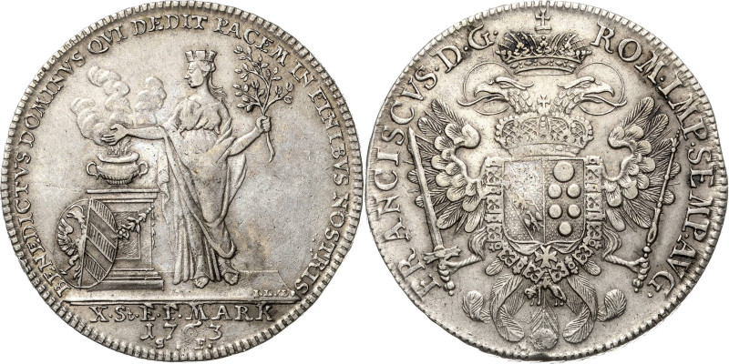 Nürnberg
 Taler 1763, SF-Scholz/Förster Friede von Hubertusburg. Mit Titel Fran...