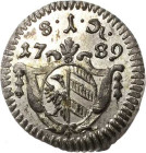 Nürnberg
 Einseitiger Pfennig 1789. Kellner 402 Slg. Erlanger 797 Prachtexemplar. Stempelglanz