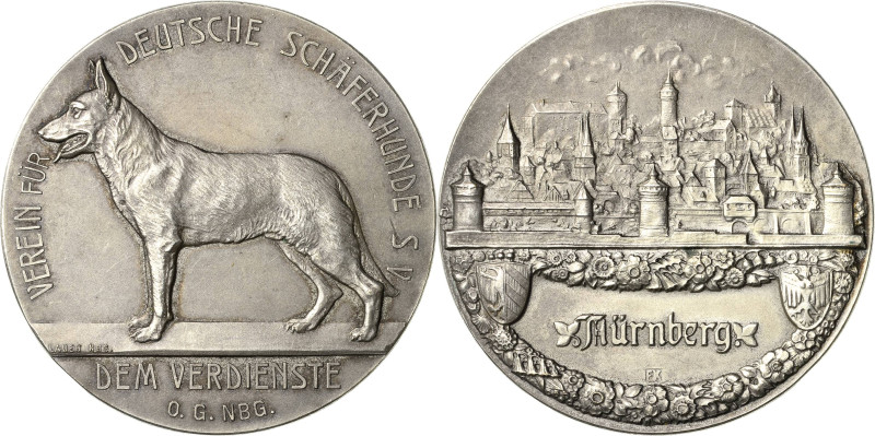 Nürnberg
 Versilberte Bronzemedaille o.J. (um 1935) (Lauer/F. König) Verdienstm...