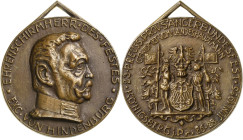 Ostpreußen
Königsberg Bronzegussmedaille 1926 (R. Biringer/C. Poellath) 23. Preußisches Provinzial-Sängerfest Königsberg, unter der Schirmherrschaft ...