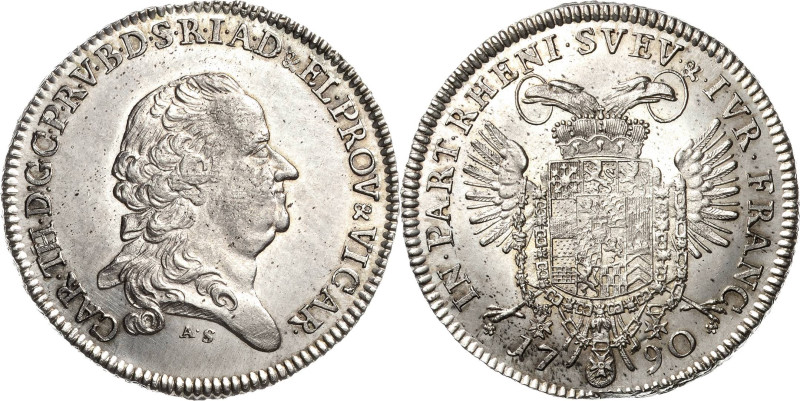 Pfalz-Kurlinie
Karl Theodor 1742-1799 1/2 Taler 1790, AS-Mannheim Slg. Memmeshe...