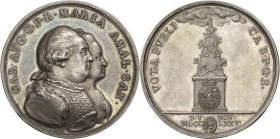 Pfalz-Birkenfeld-Zweibrücken
Karl August II. 1775-1795 Silbermedaille 1775 (A. Schäfer) Regierungsantritt und Huldigung in Birkenfeld. Die Brustbilde...