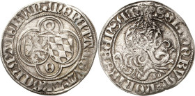 Pfalz-Mosbach
Otto II. 1461-1499 Schilling o.J. Neumarkt Slg. Noss II, 487 Slg. Memmesheimer - Schulten 2744 Selten. Sehr schön+