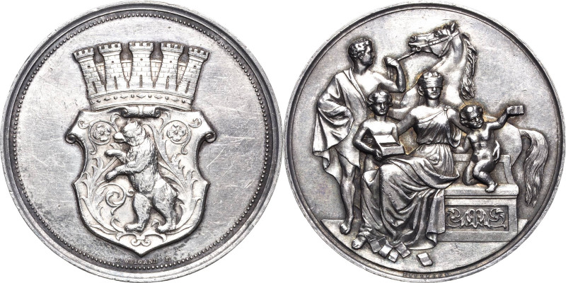 Pommern-Medaillen
 Silbermedaille o.J. (E. Weigand/F.W. Kullrich) Auf die Pferd...