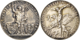 Pommern-Medaillen
 Silbermedaille 1924 (K. Goetz) 800-Jahrfeier der Christianisierung von Pommern durch Otto von Bamberg. Bischof mit Kreuz in der er...