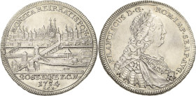 Regensburg-Stadt
 1/2 Taler 1754, ICB-Johann Christoph Busch Stadtansicht. Mit Titel und Porträt Franz I Beckenbauer 7201 Attraktives Exemplar. Vorzü...