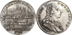Regensburg-Stadt
 1/2 Taler 1782, GCB-Georg Christoph Busch Stadtansicht. Mit Titel und Porträt Joseph II Beckenbauer 7206 Prachtexemplar. Selten in ...