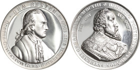 Reuss-Jüngere Linie - Gera
 Silbermedaille o.J. (1996) (H. König/Av. nach C.R. Krüger von 1845) Schulpreismedaille des Goethe-Gymnasiums. Brustbild H...