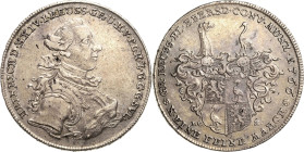 Reuss-Jüngere Linie - Lobenstein-Ebersdorf
Heinrich XXIV. 1747-1779 Taler 1766, ICK-Saalfeld Schmidt und Knab 605 Jaeger 90 b Davenport 2642 Winz. Sc...