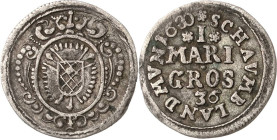 Schaumburg-Rinteln
Karl 1670-1730 I Mariengroschen 1680. Schütz 1261.1 Hoffmeister 1502 Müller 24R2 Selten. Sehr schön+