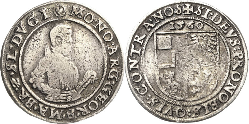Schlesien-Jägerndorf
Georg Friedrich 1543-1603 1/4 Taler 1560. Hüftbild nach re...