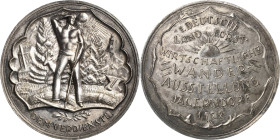 Schlesien-Medaillen
 Versilberte Bronzemedaille 1922 (unsigniert) Verdienstmedaille der 1. Deutschen Land- und Forstwirtschaftlichen Wanderausstellun...