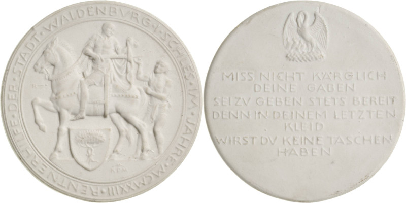 Schlesien-Medaillen
 Weiße Porzellanmedaille 1923 (Porzellanfabrik Karl Krister...