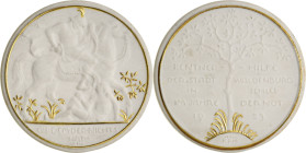 Schlesien-Medaillen
 Weiße Porzellanmedaille mit Golddekor 1923 (Porzellanfabrik Karl Krister, Schlesien) Rentnerhilfe der Stadt Waldenburg. Hl. Mart...