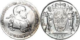 Schwarzburg-Rudolstadt
Friedrich Karl 1790-1793 1/2 Taler 1791, ICK-Saalfeld Jaeger 20 Bethe 1329 Fischer 587 Avers Kratzer, vorzüglich/vorzüglich-St...