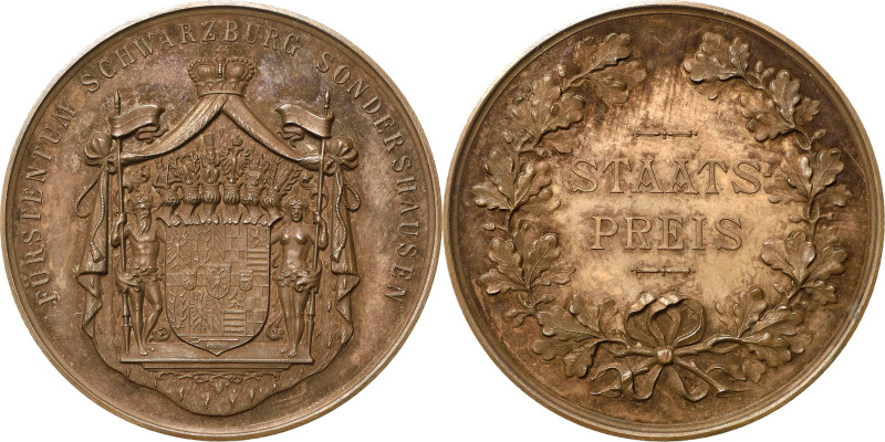 Schwarzburg-Sondershausen
Karl Günther 1880-1909 Bronzemedaille o.J. Staatsprei...