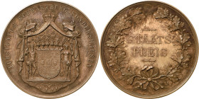 Schwarzburg-Sondershausen
Karl Günther 1880-1909 Bronzemedaille o.J. Staatspreis. Großes Wappen mit Schildhaltern im Wappenmantel / 2 Zeilen Schrift ...