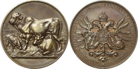 Schwarzburg-Sondershausen
Karl Günther 1880-1909 Bronzemedaille o.J. Ehrenpreis der Landwirtschaftskammer für Leistungen in der Viehzucht. Rinder bei...
