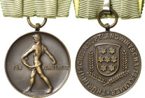 Thüringen
 Bronzemedaille o.J. (C. Poellath) Prämie der Thüringischen Hauptlandwirtschaftskammer. Männlicher Akt säend nach links / Wappenschild zwis...