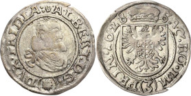 Wallenstein
Albrecht von Wallenstein 1625-1634 3 Kreuzer (Groschen) 1628, Jitschin Poley 78 Sehr schön-vorzüglich