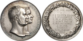 Weißenfels
 Silbermedaille o.J. (graviert 1917) (unsigniert, v. F.W. Kullrich) Zur Erinnerung an die Silberne Hochzeit mit eingravierter Widmung der ...